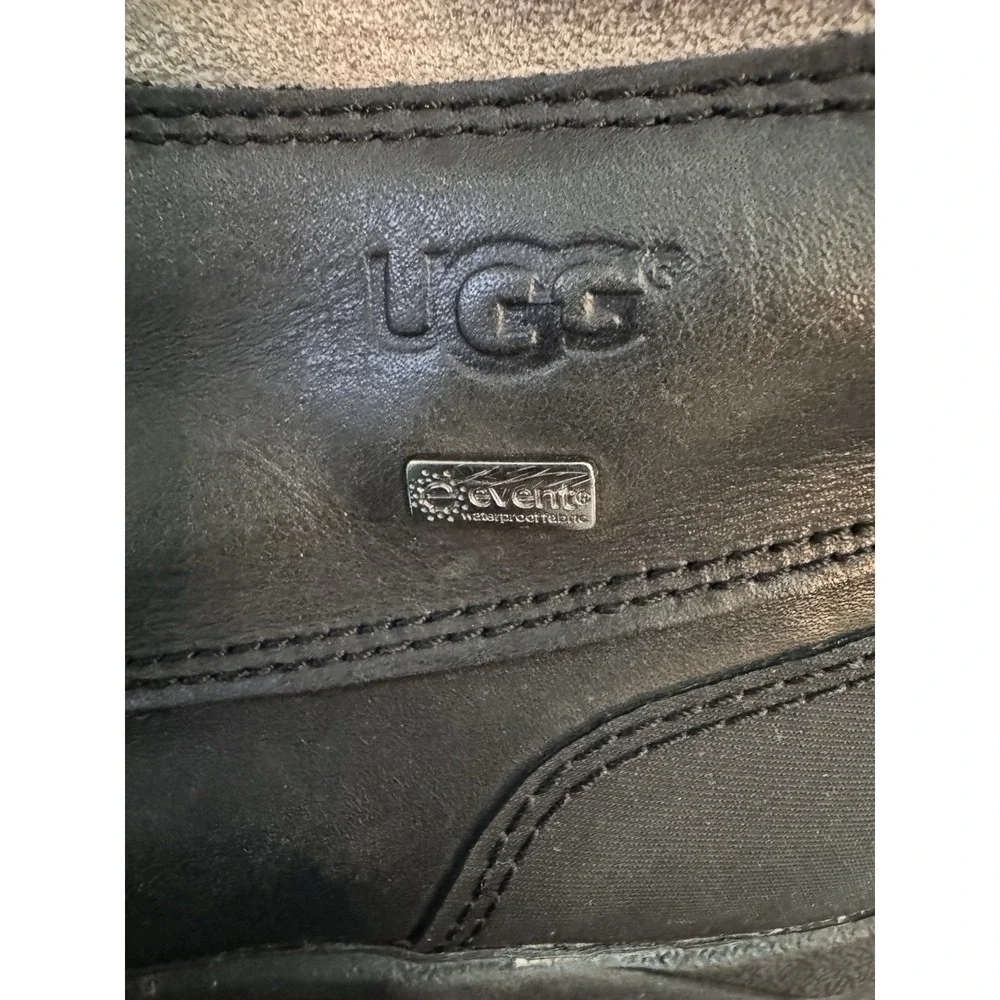 UGG Australia Adirondack II Waterproof Boots Black Gray 1906 Womens Size 7 Snow